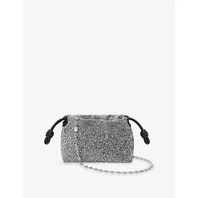 Loewe Womens Black/silver Flamenco Beads Mini Purse In Multi
