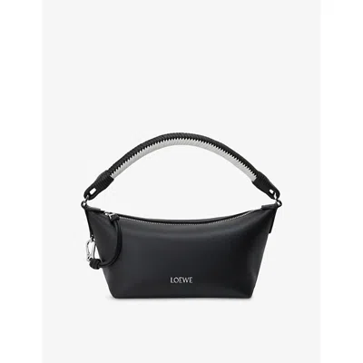 Loewe Womens Black/soft White Cala Leather Shoulder Bag In Multi