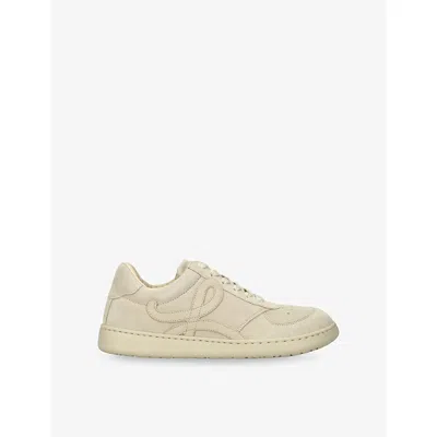 Loewe Womens Bone Jambo Suede Trainers Eur 39 / 6 Uk In Brown