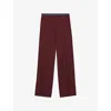 Loewe Trousers In Wool In Burgundy