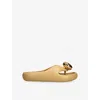 Loewe Pebble Patent Toe-post Slide Sandals