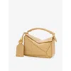 Loewe Mini Featherlight Puzzle Bag In Nappa Lambskin In Yellow