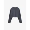 Loewe Round-neck And Long-sleeved Sweater In Dark Grey