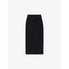 Loewe Deconstructed-designed Denim Midi Skirt In Black