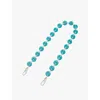 Loewe Donut Chain Bag Strap In Deep Turquoise