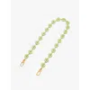 Loewe Womens Light Pear Donut Acetate And Stainless-steel Bag Strap In Light Pear
