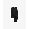 Loewe Draped Sleeveless Top In Black