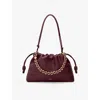 Loewe Womens Dark Burgundy Flamenco Large Leather Shoulder Bag In Dark Burgundy