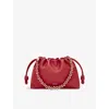 Loewe Womens Burnt Red Flamenco Medium Leather Clutch Bag In Burnt Red