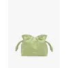 Loewe Womens Light Pear Flamenco Mini Leather Clutch Bag In Light Pear