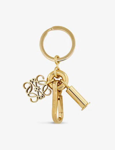 Loewe Gold Anagram Brass Keyring