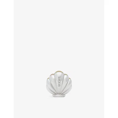 Loewe Womens Gold Clam Metal Dice Charm In Silver