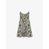Loewe Floral Halterneck Top In Green