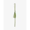 Loewe Womens Green/spring Jade Pea Pod Leather Bag Charm