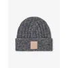 Loewe Logo-patch Wool-cashmere Blend Bean