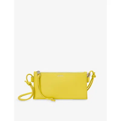 Loewe Womens Lemon Joya Leather Pouch In Yellow