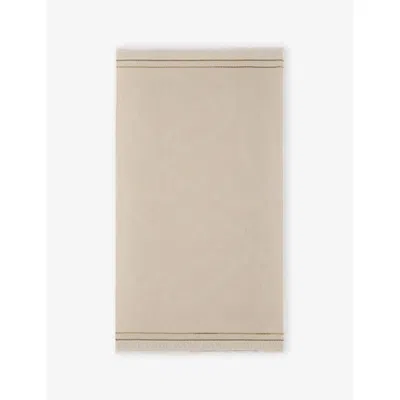 Loewe Womens  Anagram Brand-print Cotton Pareo In Light Beige