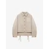 Loewe Wool-cashmere Workwear Jacket In Light Beige Melange