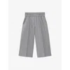 Loewe Wool-blend Cropped Trousers In Light Grey Melange