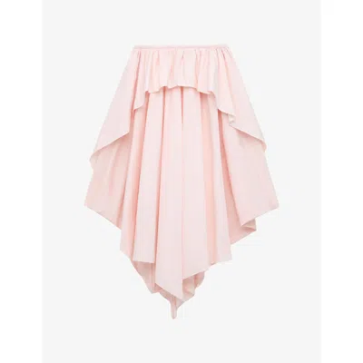 Loewe Womens Light Pink  X Paula's Ibiza Cotton-poplin Midi Skirt