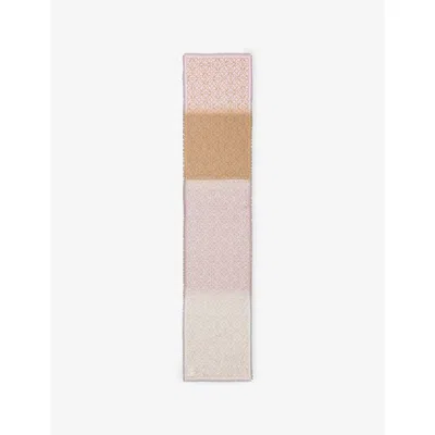 Loewe Wool, Silk And Cashmere Scarf In Multi