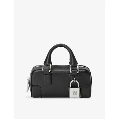 Loewe Womens Black Amazona Nano Leather Shoulder Bag