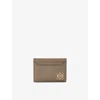 Loewe Anagram Plain Cardholder In Pebble Grained Calfskin In Brown