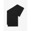 Loewe Anagram Ribbed Scarf In Black