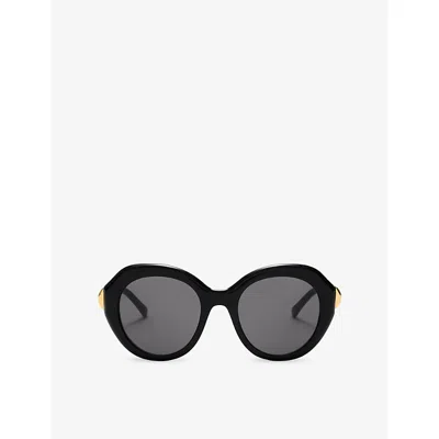 Loewe Womens Black Coil Butterfly-frame Acetate Sunglasses