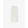 Loewe Cotton Deconstructed Midi Skirt In White