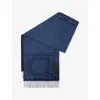 Loewe Womens Jeans Blue Denim-patchwork Anagram-embroidered Wool And Cashmere-blend Scarf In Jeans Blue