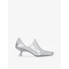 Loewe Emily Aqua Bootie 45 In Rubber With Multicolor Socks Pumps White In White