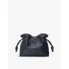 Loewe Medium Flamenco Clutch In Mellow Nappa Lambskin In Dark Ink