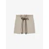 Loewe Tie-detail Mini Skirt In Neutral