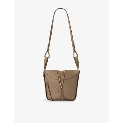 Loewe Womens Taupe Hammock Compact Leather Top-handle Bag