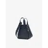 Loewe Womens  Hammock Compact Leather Top-handle Bag In Deep Navy