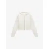 Loewe Wool Leather-pocket Hoodie In White