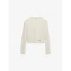 Loewe Wool Sweater With Contrasting Embroidered Logo On The Bottom In Neutral
