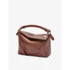 Loewe X Suna Fujita - Hamster Puzzle Edge Classic Calf Leather Mini Bag In Havana