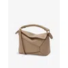 Loewe Womens Taupe Puzzle Edge Mini Leather Cross-body Bag