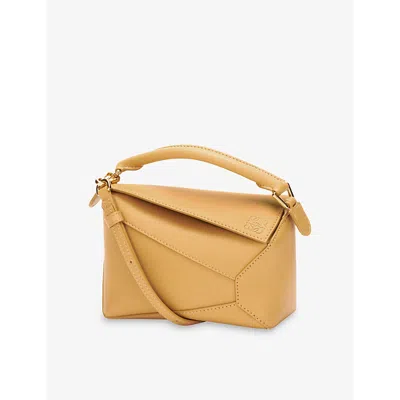 Loewe Womens Sahara Puzzle Edge Small Leather Cross-body Bag