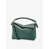Loewe Womens  Puzzle Edge Small Leather Cross-body Bag In Vetiver