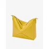 Loewe Womens Dandelion Puzzle Fold Leather Pouch Bag