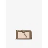 Loewe Womens Taupe/talc Sgc Coin Leather Card Holdeer