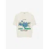 Loewe Van Gogh Short Sleeve Sweater In White/multicolor