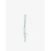 Loewe X Suna Fujita Octopus Keyring In Soft White/pink