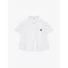 Loewe Women Cotton Trapeze Polo Shirt In White