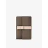 Loewe Womens Taupe/talc Vertical Small Leather Wallet