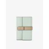 Loewe Womens Frozen/clay Vertical Small Leather Wallet
