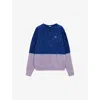 Loewe Mohair Blend Sweater In Navy Blue/lilac